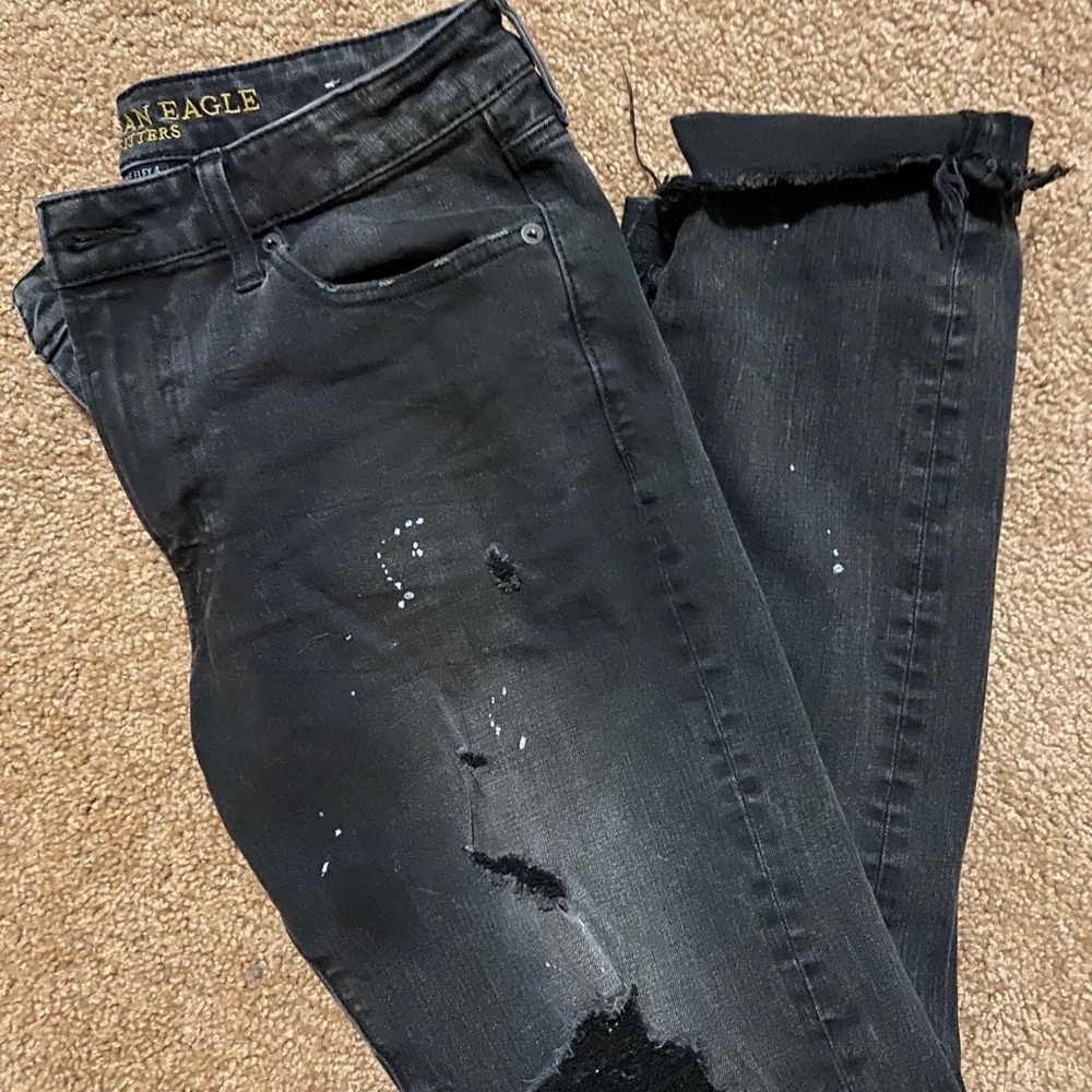 Ripped American eagle jeans